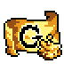 Gold Food Coupon Icon