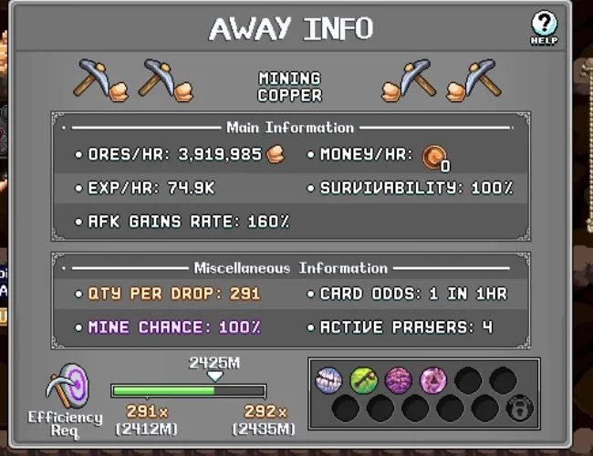 High mining efficiency multipliers