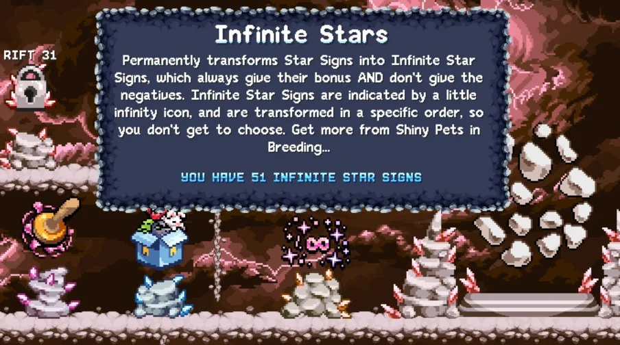 Infinite Star Signs from Rifts