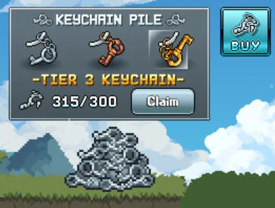 Keychain Pile in Party DUngeon